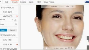 How to simply add a makeup online ? (www.fotor.com)