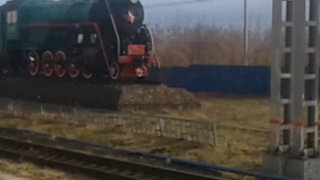 Паровоз-памятник Л-0872  в Петушках. смотреть онлайн