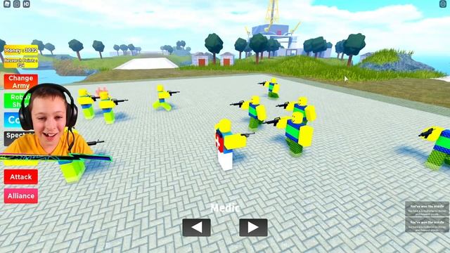 I became the Greatest Noob Army Commander! (Roblox Noob Army Tycoon) смотреть онлайн