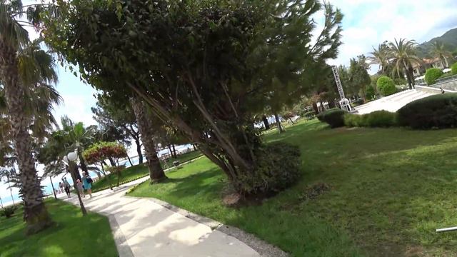 Turkish beach and sea. Hotel Queen's Park Tekirova Resort & Spa 5*. Kemer. Turkey. смотреть онлайн