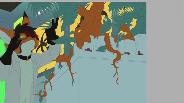 SAI + PHOTOSHOP SPEEDPAINT! Loen at the Lab (Furry OC Commission) смотреть онлайн