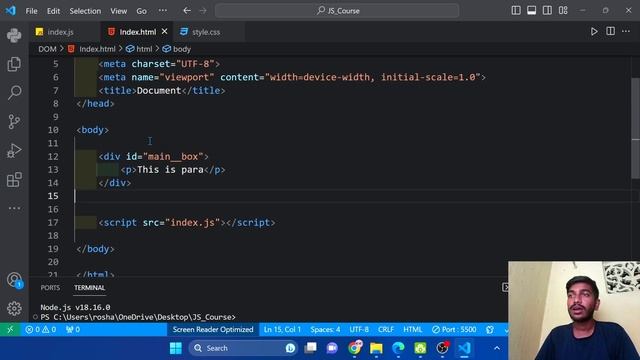 DOM (document object model) in Javascript || JS COURSE || JS-010 - Roshan Rajurkar