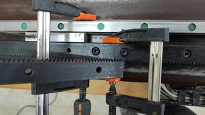 Подарок? для Фëдора состоялся! Удачная замена ходовых реек на чпу станке.