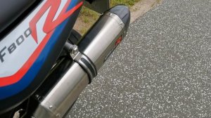 2018 BMW F800R Exhaust Sound | Dominator HP1 without DB-killer