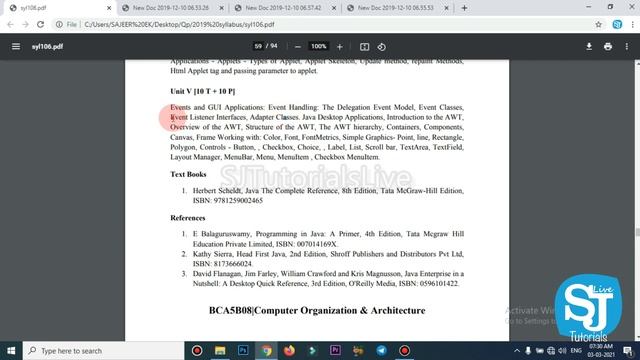 JAVA Programming old question paper discussion 5th sem BCA / BSc Computer Science Calicut Universit