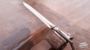 Нож своими руками из ножки косули и штык ножа