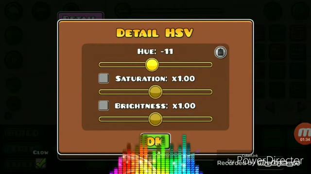 как сделать радужный эффект в GEOMETRY DASH