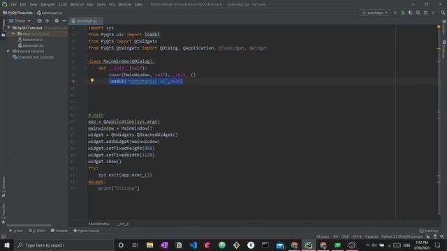 PyQt5 QTabWidget tutorial: Create tabs, change tabs, remove tabs, and more [Tab Widget]