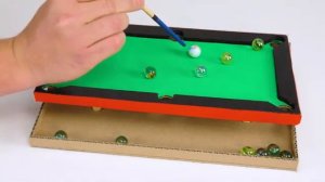 Biliard UZB . как сделать из картона мини билиалрд