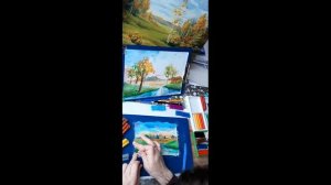 Мастер-класс "Пластилиновая живопись" Пейзаж.