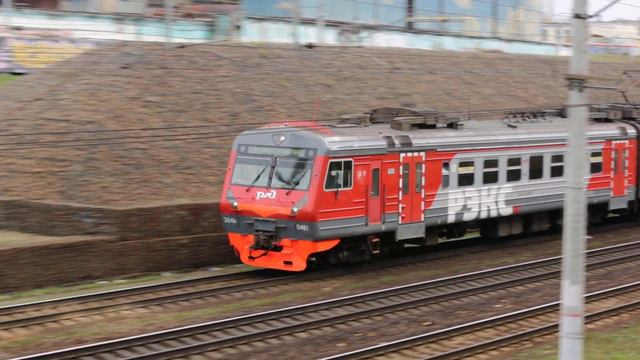 Прохождение электрички ЭД4М (номер 0481) Экспресс-Голутвин. Электрозаводская. смотреть онлайн