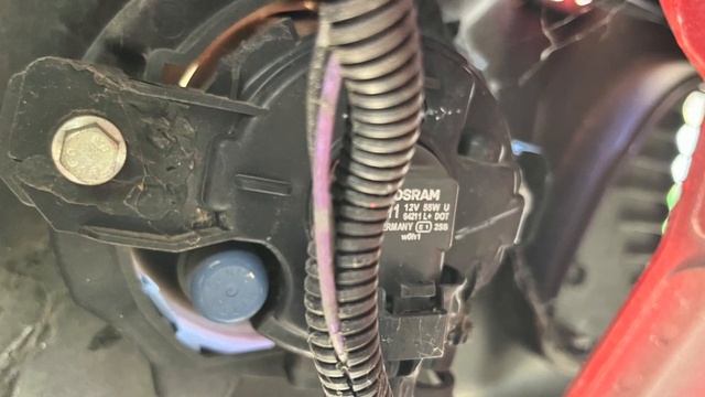 Nissan Micra K12 Front Fog light replacement. смотреть онлайн