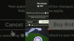 Аксолотль в Роблоксе (Adopt me) (так не честно) (так всё хорошё шло)
