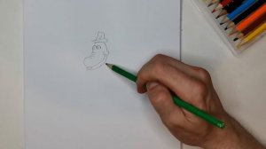 Рисуем Крокодила Гену