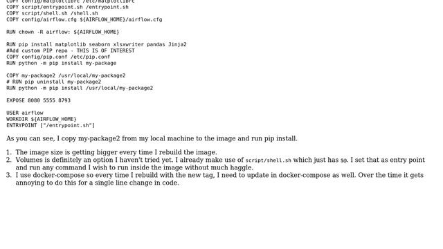 Repeated installation of a package inside docker image смотреть онлайн