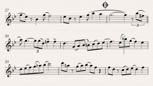 Л.Нихауз "Try for five" видео-минусовка и ноты для саксофона-альта и фортепиано, темп 140