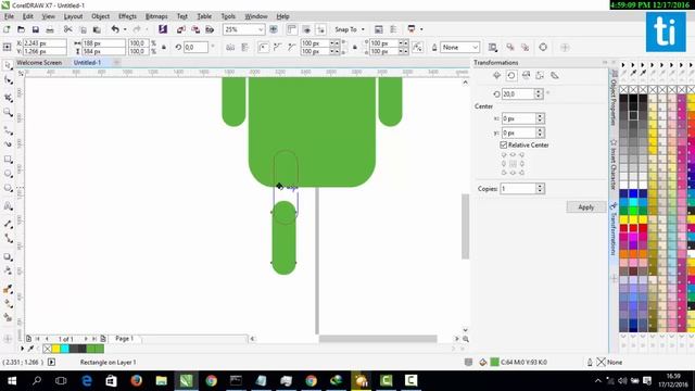 Tutorial Membuat Logo - Android di CorelDraw Dengan Mudah смотреть онлайн