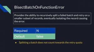 Using AWS Lambda with Amazon Kinesis - Error Handling using Event Source Mapping