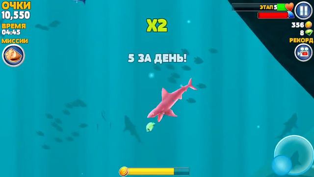 Hungry Shark | Голодная акула ищет еду?Или как стать большой акулой! смотреть онлайн