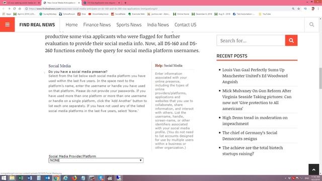 Виза в США - новое требование - 5 лет контактов в соцсетях смотреть онлайн
