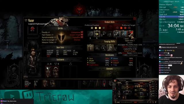 Darkest Dungeon Speedrun Baron% (MC) 1:08:42 смотреть онлайн