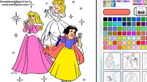 Disney Princesses Coloring Pages Game💖😍🌸 Принцессы Диснея Раскраска Игра, Золушка, Белоснежка😍😍😍