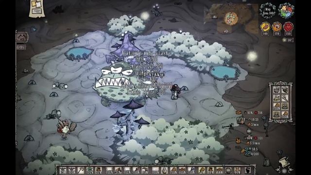 Первое на нашем опыте убийство Жабы-поганки без ГАЙДОВ в Don't Starve Together смотреть онлайн