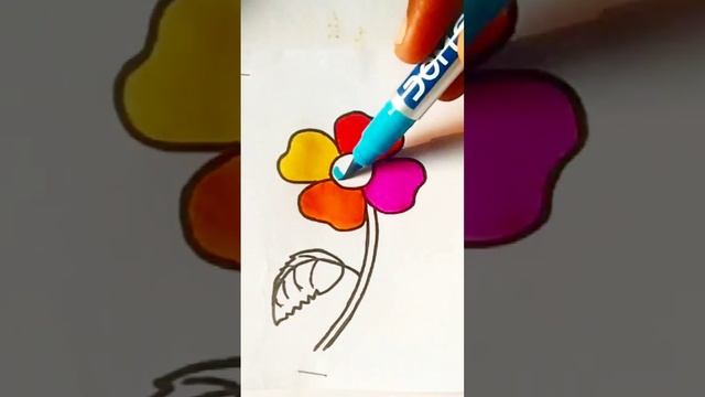 Flower ??#satisfying #draw #drawing #trending #artwork