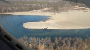 АН-24. Взлёт с прекрасным видом.