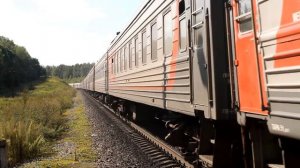 ТЭП70 0499 с пассажирским поездом на перегоне Малая Андреевка - Ефремов.