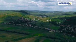 Село Ворничень, Республика Молдова, съемка с дрона
