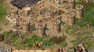 Смотрю снизу на замок Ричарда.(Stronghold: Crusader)