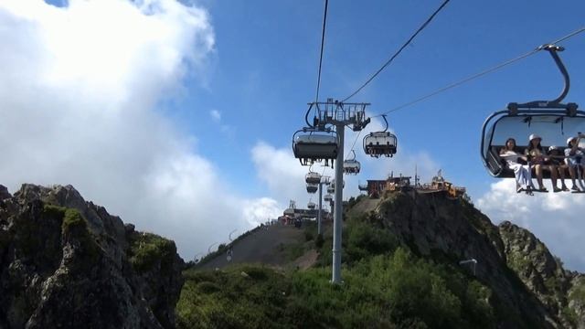 Поездка на канатной дороге Чёрная Пирамида 2300м-Красная Поляна смотреть онлайн