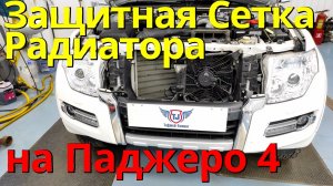 Защитная Сетка Радиатора на Мицубиши Паджеро 4 от ТиДжей-Тюнинг