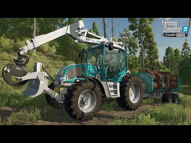 Farming Simulator 22 -  ЛЕСОЗАГОТОВКА #4 Обновление фермы Platinum Expansion SilverRun Forest