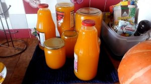 Тыквенный сок с апельсинами и лимоном.