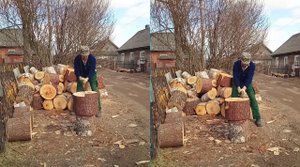 Топоры Топорсиб - Изюбрь. Сравнение с колуном. Пропитка рукояти маслом.mp4