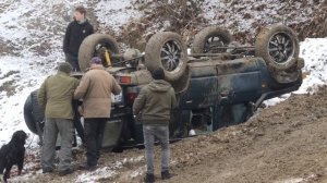 #4x4 Krnov Off road klub koniec roka 2022 - Aleškova búda - (Nissan Patrol Y60 22" wheels crash)