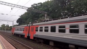 Электропоезд ЭД9М-0266 с сообщением Владивосток-Тихоокеанская