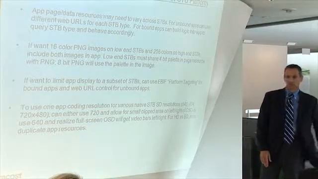 TVOT 2011 Master Class  EBIF Application Development Guidelines from Comcast's Three‐Year EBIF Depl