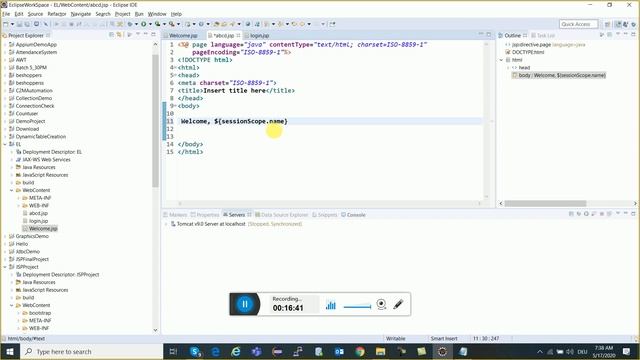 Java Server Pages (JSP) | JSP Full Tutorial For Beginner Hindi | Advance Java Tutorial In Hindi -11