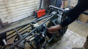 самодельный полноприводной мотоцикл