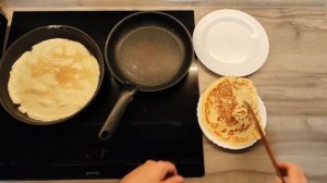 Тесто в блендере. 2 сковороды. Блины дома! Быстро и вкусно!