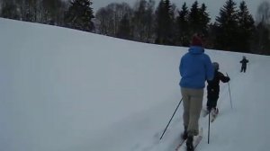 Storm (6) crossing-country skiing in Eidsvoll, Norway