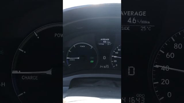 Расход при спокойной езде Lexus RX 450 hybrid смотреть онлайн