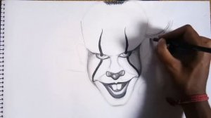 Drawing of Pennywise | Pennywise dancing clown sketch 2018