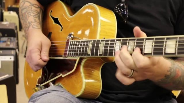 Josh Smith playing the coolest 16 inch Cutaway D'Angelico Excel at Norman's Rare Guitars смотреть онлайн