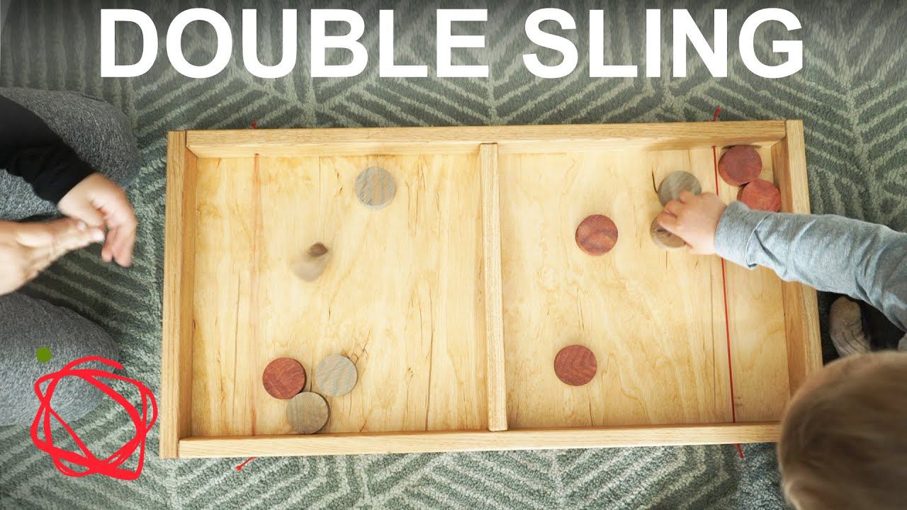 Сделала DOUBLE SLING ребенку - МУЖ играет сутками - Деревянная игра своими руками + столярные станки смотреть онлайн