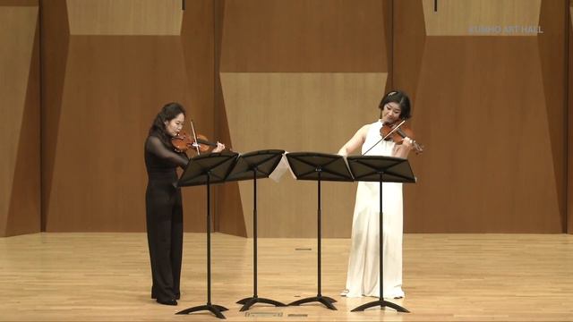 아름다운 목요일 L. Spohr Duet for 2 Violins in D Major Op.672Violinist Ju-youg Baek  Jehye Lee