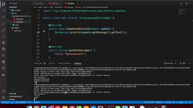 Telegram Bot in Java Part2 смотреть онлайн